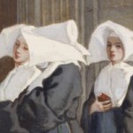 Detail from  Three Nuns in the Portal of a Church - Armand Gautier